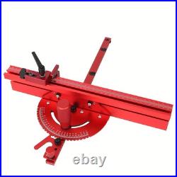 Table Saw Miter Gauge 3/4x3/8in Miter Bar Adjustable Fence Flip Stop Woodworking