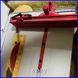 Table Saw Miter Gauge 3/4x3/8in Miter Bar Adjustable Fence Flip Stop Woodworking