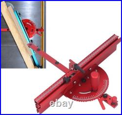 Table Saw Miter Gauge Adjustable Flip Stop Extendable Fence & Quick Angle Stop