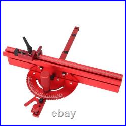 Table Saw Miter Gauge Adjustable Flip Stop Extendable Fence & Quick Angle Stop