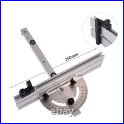 Table Saw Miter Gauge Aluminum Alloy with Miter Fence High Accuracy Miter Saw