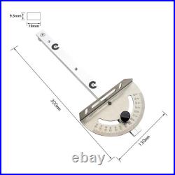 Table Saw Miter Gauge Aluminum Alloy with Miter Fence High Accuracy Miter Saw
