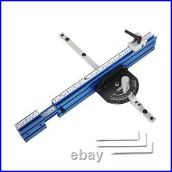 Table Saw Miter Gauge Fence with11 Preset Angle Stops & Standard 3/4x 3/8&#