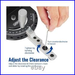 Table Saw Miter Gauge Fence with11 Preset Angle Stops & Standard 3/4x 3/8&#