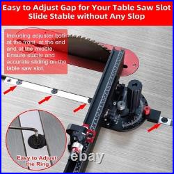 Table Saw Miter Gauge Micro Adjust Flip Stop Precision Angle Stops 18 Inch