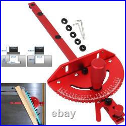 Table Saw Miter Gauge Set 400mm Fence Track Stop Sawing Angle Ruler Wood Tool