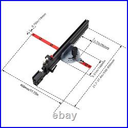 Table Saw Miter Gauge With Micro Adjustable Flip Stop And Extendable Fence F HOT