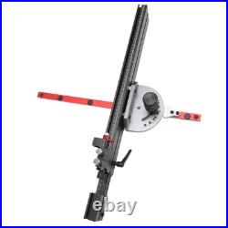 Table Saw Miter Gauge With Micro Adjustable Flip Stop And Extendable Fence F SET