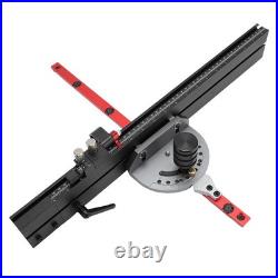 Table Saw Miter Gauge With Micro Adjustable Flip Stop And Extendable Fence For