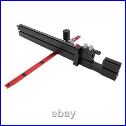 Table Saw Miter Gauge With Micro Adjustable Flip Stop And Extendable Fence For