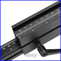 Table Saw Miter Gauge With Micro Adjustable Flip Stop And Extendable Fence For