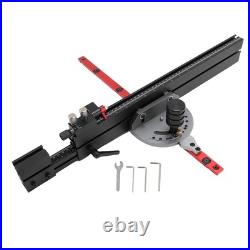 Table Saw Miter Gauge With Micro Adjustable Flip Stop And Extendable Fence For