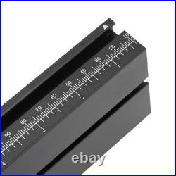Table Saw Miter Gauge With Micro Adjustable Flip Stop And Extendable Fence For