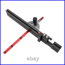 Table Saw Miter Gauge With Micro Adjustable Flip Stop And Extendable Fence For