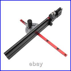 Table Saw Miter Gauge With Micro Adjustable Flip Stop And Extendable Fence For