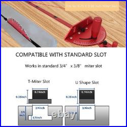 Table Saw Miter Gauge Works withTable Saws, Band Saw and Router Table (Red) Table Saw Miter Gauge Works withTable Saws, Band Saw and Router Table (Red)