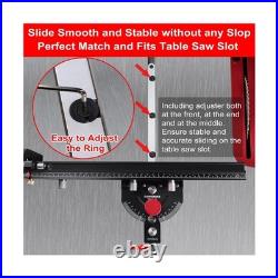Table Saw Miter Gauge with Micro Adjustable Flip Stop and Extendable Fence an Table Saw Miter Gauge with Micro Adjustable Flip Stop and Extendable Fence an