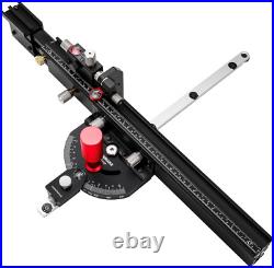 Table Saw Miter Gauge with Micro Adjustable Flip Stop and Extendable Fence and Q Table Saw Miter Gauge with Micro Adjustable Flip Stop and Extendable Fence and Q