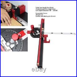Table Saw Miter Guide 13 Positive Angle Stops Extendable Fence Accessory