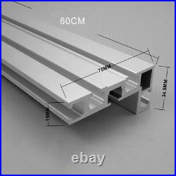 Table Saw Miter Track 600mm Accessory Aluminium Alloy Fence Stop Durable