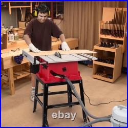 Towallmark Table Saw, 10 Inch 15A Multifunctional Saw with Stand & Push Stick Towallmark Table Saw, 10 Inch 15A Multifunctional Saw with Stand & Push Stick