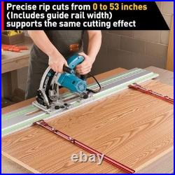 Track Saw Parallel Guide System for Repeatable Rip Cuts Compatible with