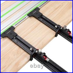 Track Saw Parallel Guide System with Mirco Adjustable Flip Stop and Zero Cali