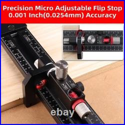 Track Saw Parallel Guide System with Mirco Adjustable Flip Stop and Zero Cali