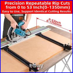 Track Saw Parallel Guide System with Mirco Adjustable Flip Stop and Zero Cali Track Saw Parallel Guide System with Mirco Adjustable Flip Stop and Zero Cali