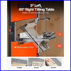 Uimoso 10-Inch Two-Speed Band Saw with Stand for Woodworking Projects