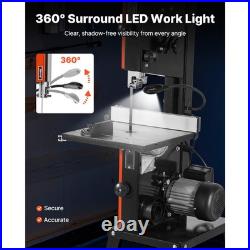 Uimoso 10-Inch Two-Speed Band Saw with Stand for Woodworking Projects