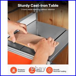 Uimoso 10-Inch Two-Speed Benchtop Bandsaw for Woodworking, 373W 1/2 HP