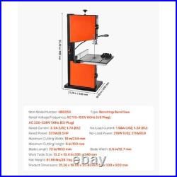 Uimoso 10-Inch Two-Speed Benchtop Bandsaw for Woodworking, 373W 1/2 HP