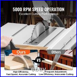 Uimoso 10Table Saw with Stand Electric Cutting Machine 5000RPM 25-in Rip Capacity