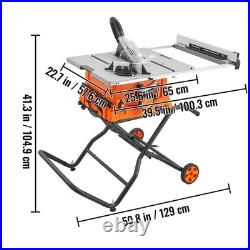 Uimoso 10Table Saw with Stand Electric Cutting Machine 5000RPM 25-in Rip Capacity