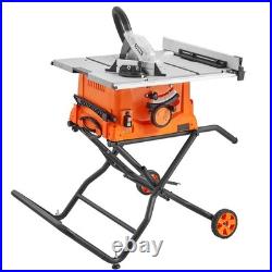 Uimoso 10Table Saw with Stand Electric Cutting Machine 5000RPM 25-in Rip Capacity