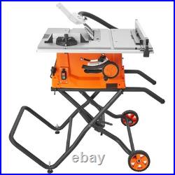 Uimoso 10Table Saw with Stand Electric Cutting Machine 5000RPM 25-in Rip Capacity