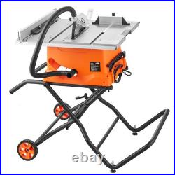 Uimoso 10Table Saw with Stand Electric Cutting Machine 5000RPM 25-in Rip Capacity