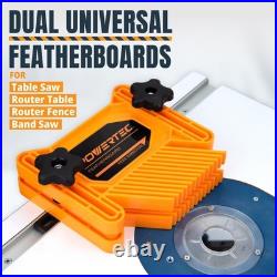 Universal Featherboards for Band Saw & Router Table, 2Pk