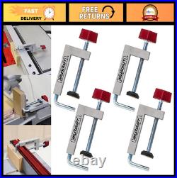 Universal Fence Clamp 4-Pack for Mitre Saws, Router Tables & Table Saws Rigid