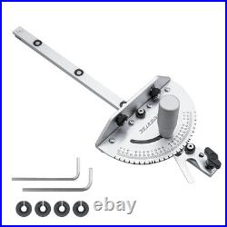 Universal Table Saw Miter Gauge and Aluminum Miter Bar, 27 Angle Stops Miter