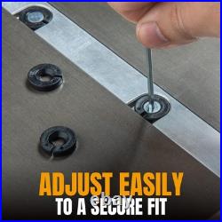 Universal Table Saw Miter Gauge and Aluminum Miter Bar, 27 Angle Stops Miter