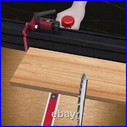 Upgraded Table Miter Gauge Fence Standard Slot Stop Holes for