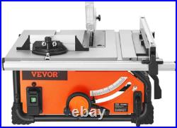 VEVOR 10 Table Saw 4500 RPM Portable Jobsite Wood Cutting Saw with Dust Port VEVOR 10 Table Saw 4500 RPM Portable Jobsite Wood Cutting Saw with Dust Port