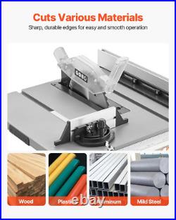 VEVOR 10 Table Saw 4500 RPM Portable Jobsite Wood Cutting Saw with Dust Port VEVOR 10 Table Saw 4500 RPM Portable Jobsite Wood Cutting Saw with Dust Port