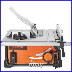 VEVOR 10 Table Saw Electric Cutting Machine 4500RPM 25-in Rip Capacity Woodwork