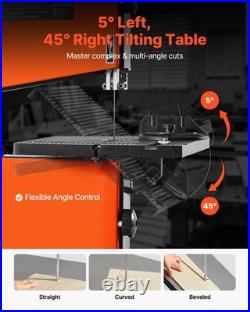 VEVOR Band Saw 9-Inch Benchtop Bandsaw 373W 1/2 HP with Fence for Woodworking VEVOR Band Saw 9-Inch Benchtop Bandsaw 373W 1/2 HP with Fence for Woodworking