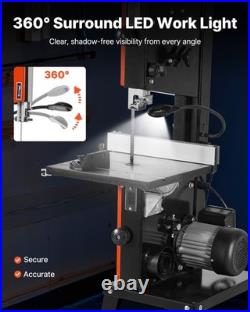 VEVOR Band Saw with Stand 10-Inch Two-Speed Benchtop Bandsaw for Woodworking