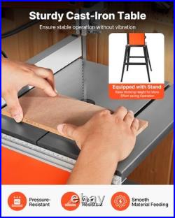 VEVOR Band Saw with Stand 10-Inch Two-Speed Benchtop Bandsaw for Woodworking