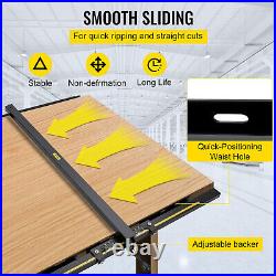 VEVOR Table Saw Rip Fence and Rail System 57 × 57 Wide with Front Guide Bar